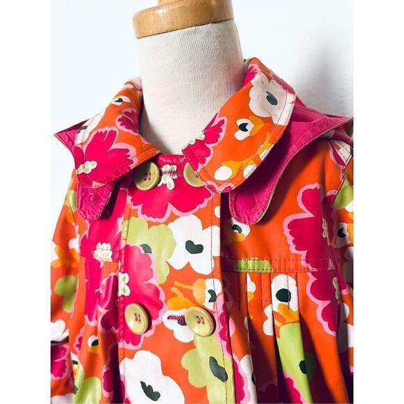 Catimini Toddler Girls 3 Removable Hooded Raincoat Jacket - Picture 4 of 11